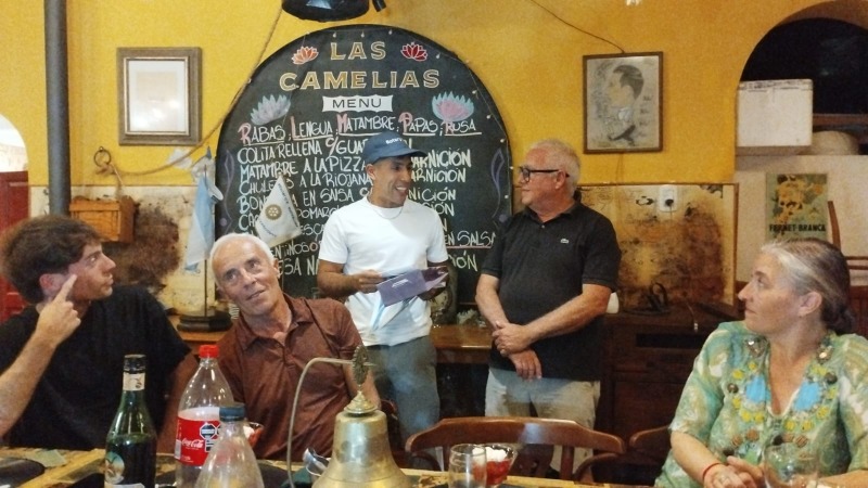 Chingotto fue reconocido por el Rotary Club San Vicente